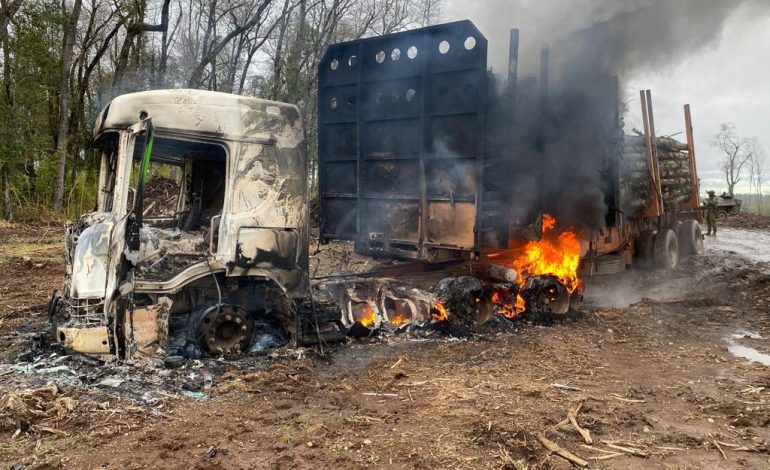 Detienden a dos primos por quemar camión y simular ataque en contexto de conflicto mapuche