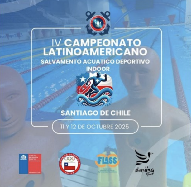 Chile será sede del IV Torneo Latinoamericano de Salvamento Acuático Deportivo 2025