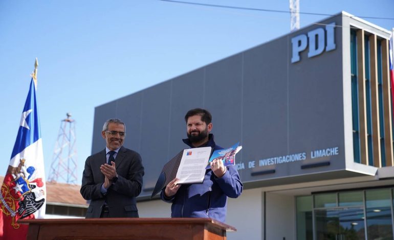 Presidente Boric inaugura cuartel de la PDI en Limache y presenta Política Nacional de Seguridad Pública 2025–2031