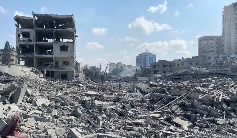 Trump defiende la reconstrucción de Gaza, pero evita reconocer un Estado palestino