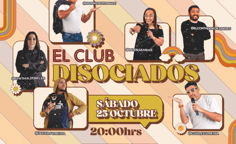 Show Stand Up -Club Disociados- sábado 25 de octubre 20 hrs