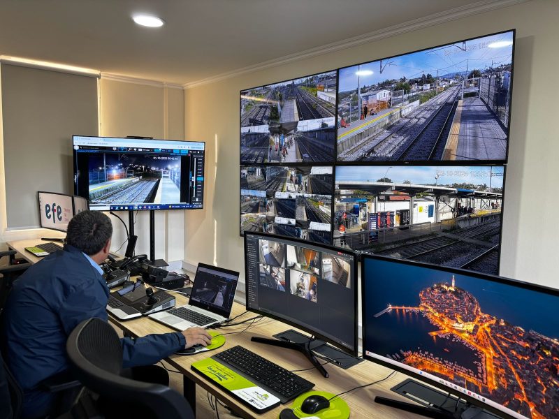 EFE Sur presenta moderna Central de Monitoreo que refuerza la seguridad ferroviaria con inteligencia artificial