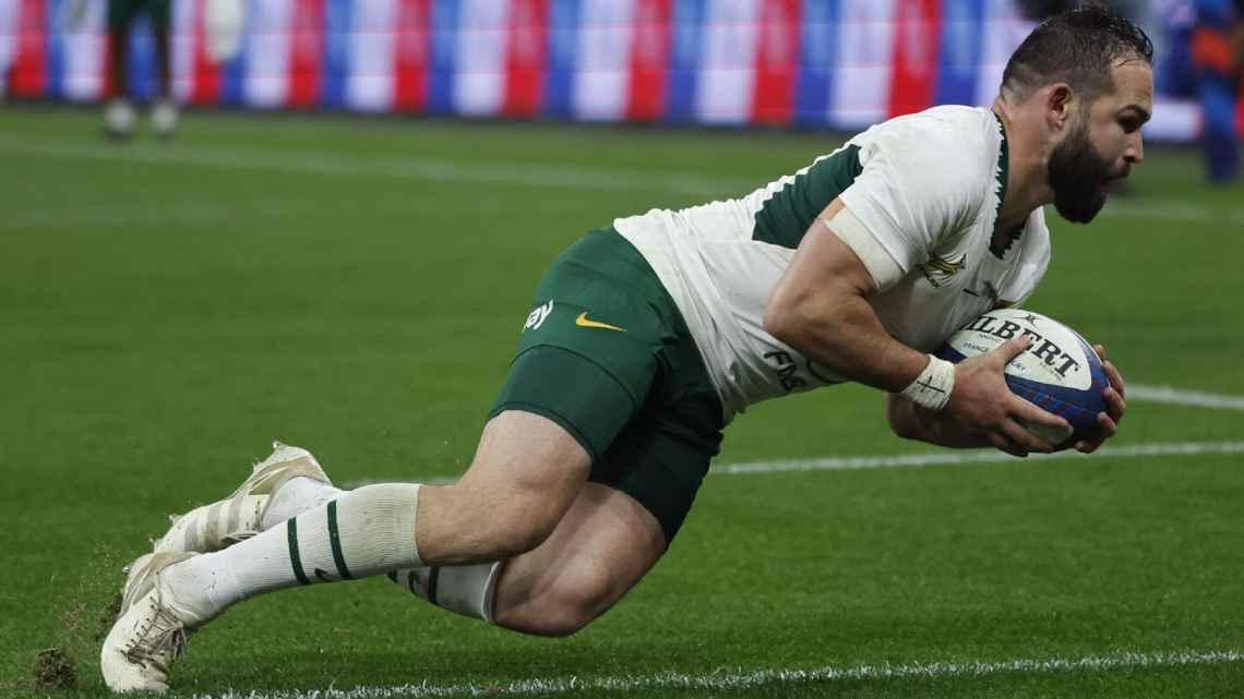 Springboks imponen su poderío: vencen 32-17 a Francia en París