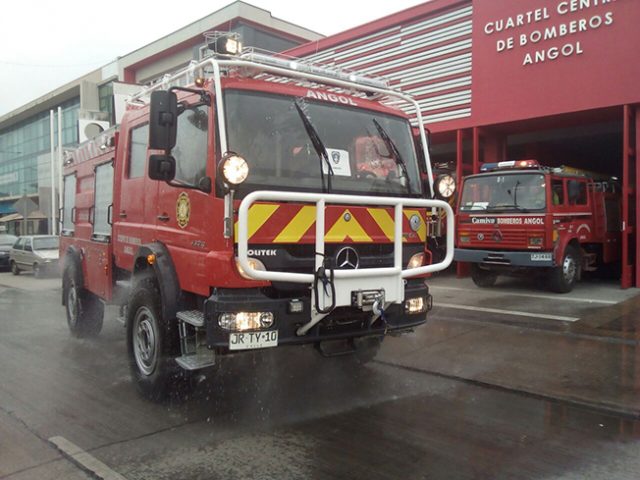 Bomberos de Angol denuncian amenazas con disparos mientras combatían un incendio forestal