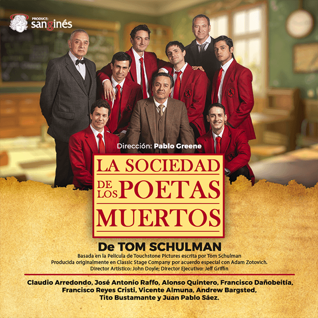 La Sociedad de los Poetas Muertos llega al Teatro San Ginés con una adaptación teatral del clásico cinematográfico