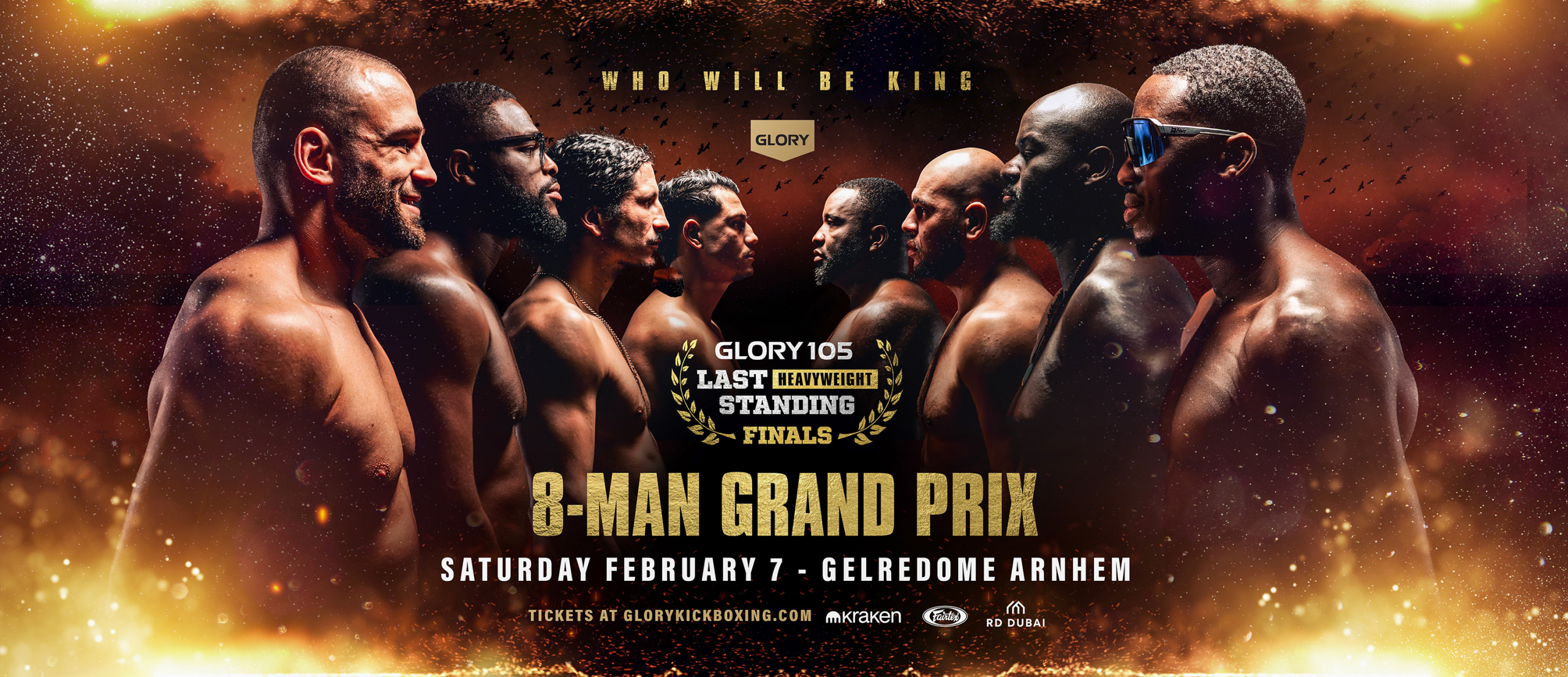 GLORY 105: Last Heavyweight Standing Finals – torneo histórico de kickboxing en Arnhem