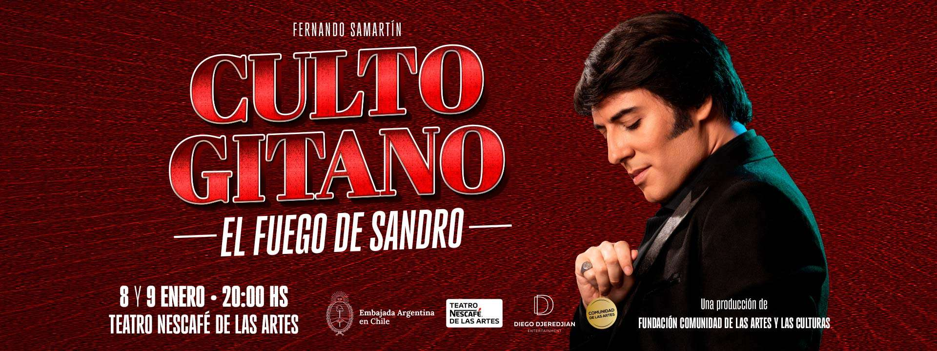 “Culto Gitano: Tributo a Sandro” llega al Teatro NESCAFÉ de las Artes en enero