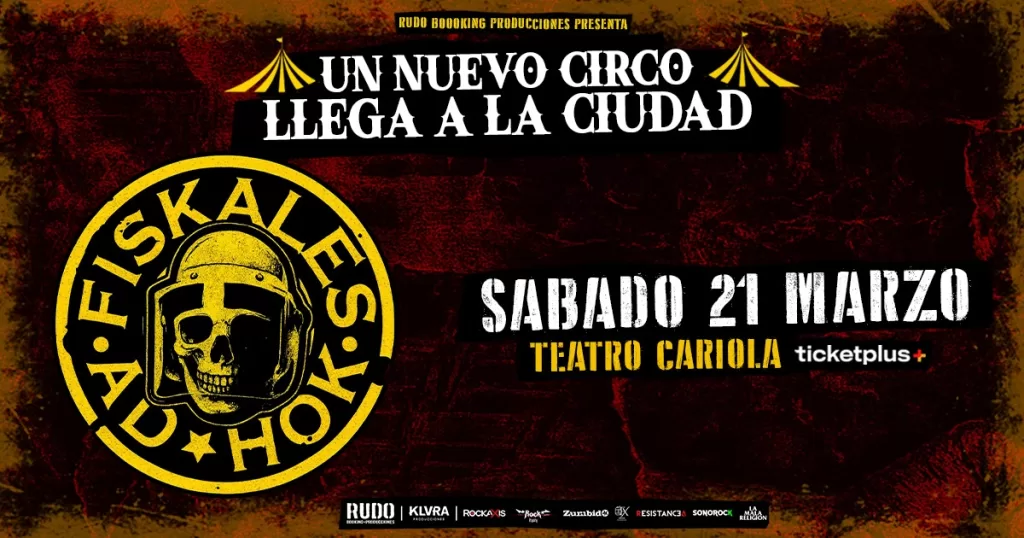 Fiskales Ad-Hok en Teatro Cariola: la histórica banda del punk chileno celebra con concierto especial