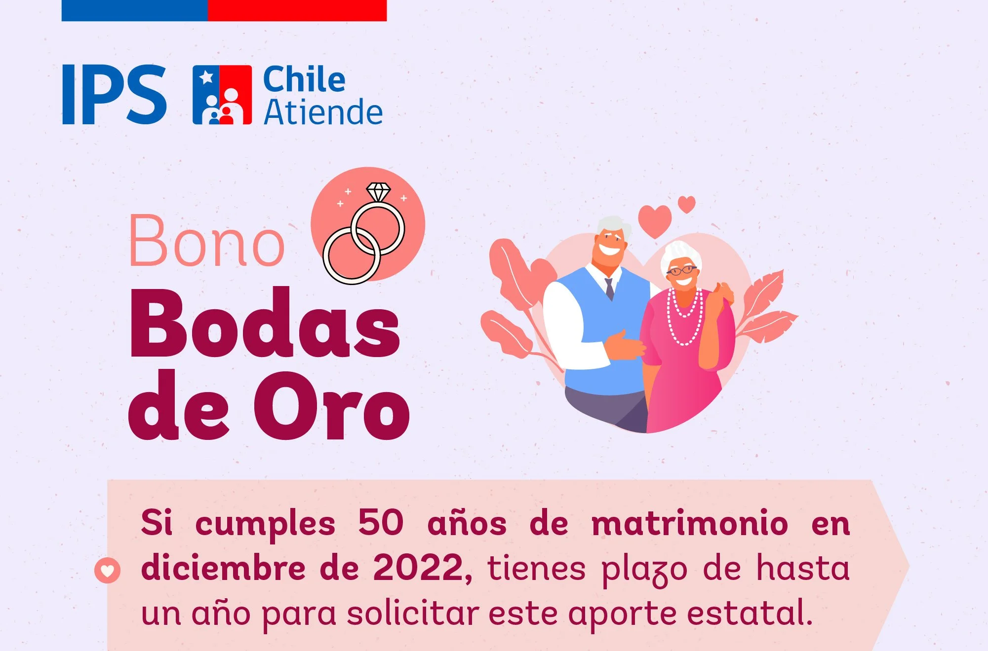 Bono Bodas de Oro en Chile: monto, requisitos y cómo solicitarlo por videoatención o presencial