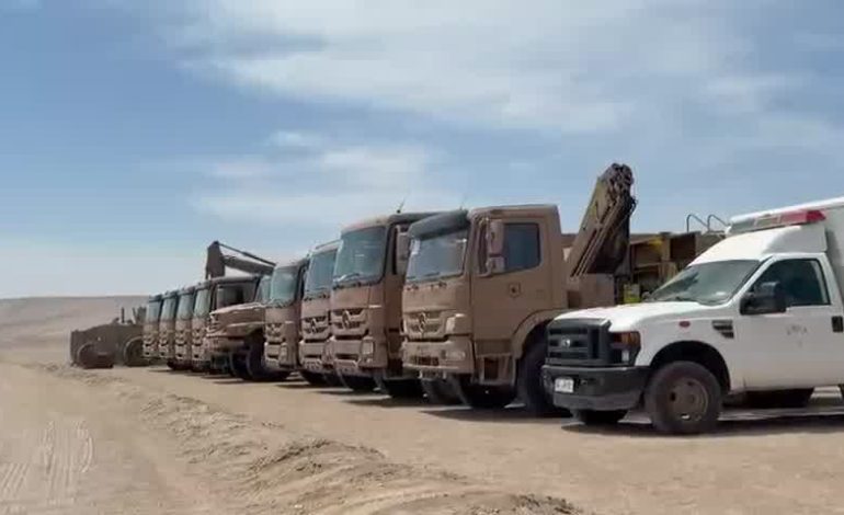 Gobierno inicia despliegue de maquinaria en la frontera norte para construir zanjas y muros