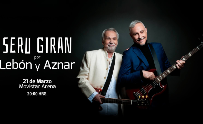 Serú Girán en Chile 2026: Lebón y Aznar se presentan en el Movistar Arena