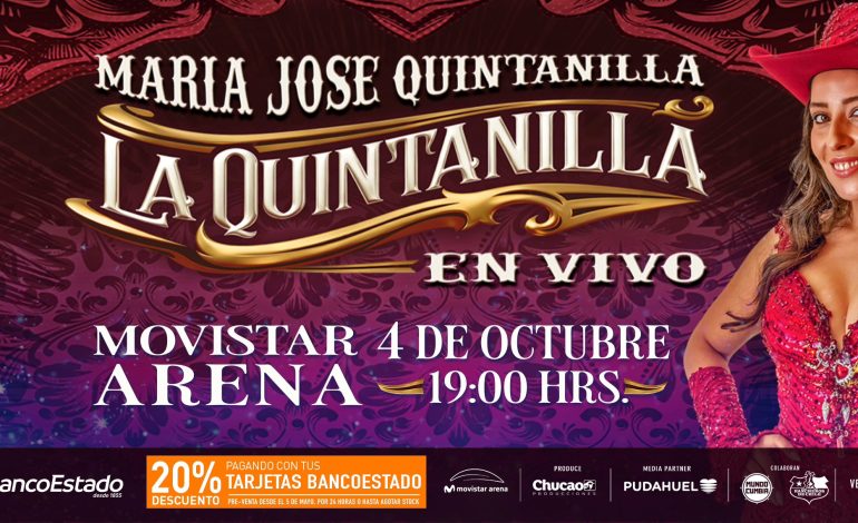 María José Quintanilla anuncia su primer Movistar Arena: «Estoy emocionada»